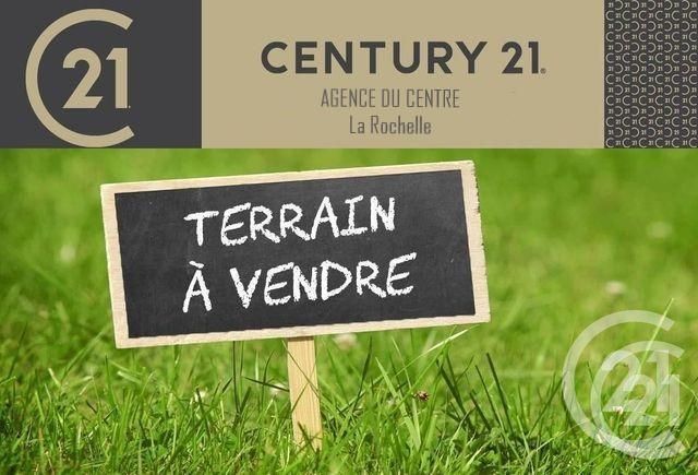 terrain à vendre - 450.0 m2 - LA ROCHELLE - 17 - POITOU-CHARENTES - Century 21 Agence Du Centre Ville