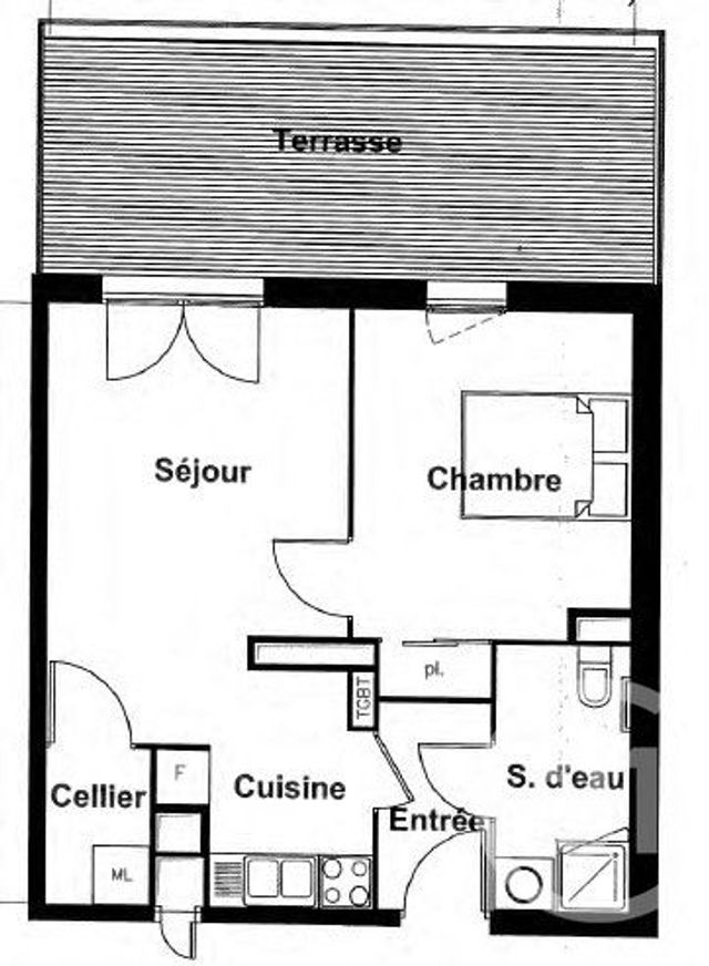Appartement T2 à vendre - 2 pièces - 43.0 m2 - LA ROCHELLE - 17 - POITOU-CHARENTES - Century 21 Agence Du Centre Ville